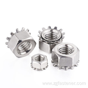 A2-70 stainless steel kep nuts Hex Kep Nuts